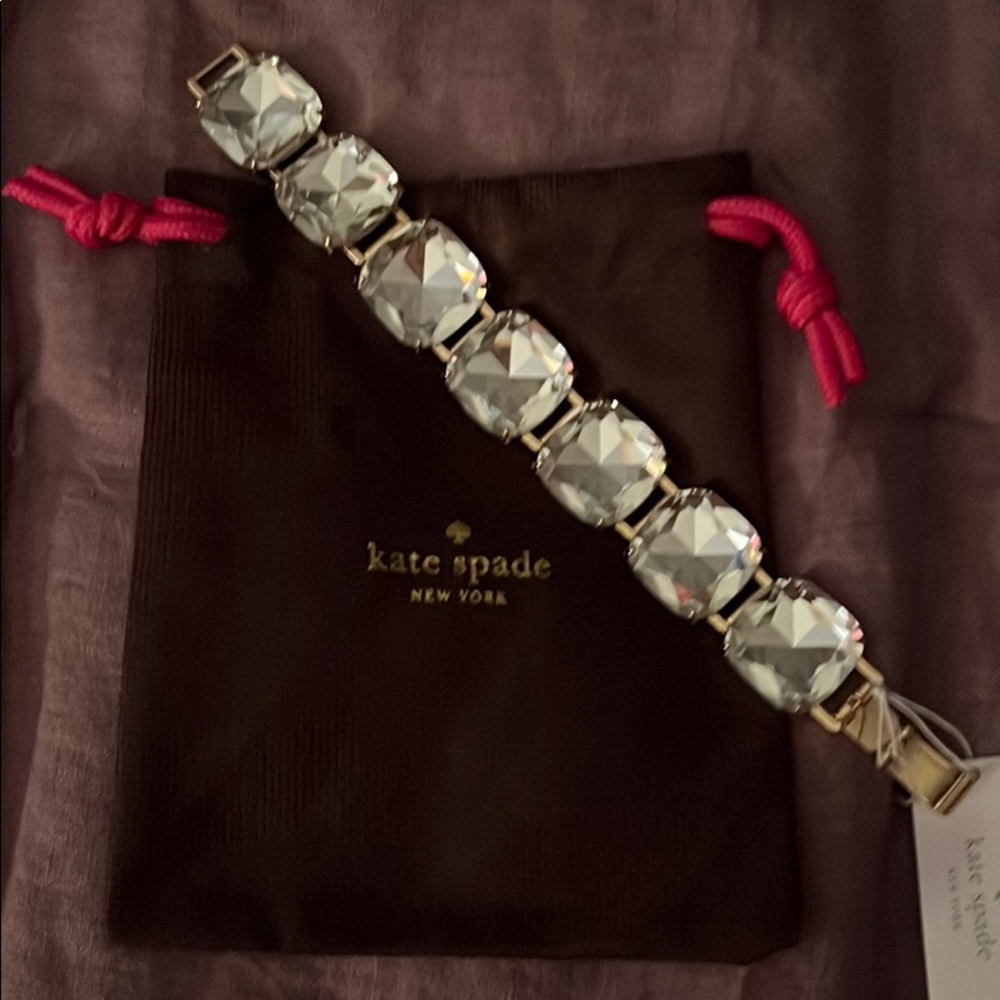 Kate Spade Gold Clear Bracelet